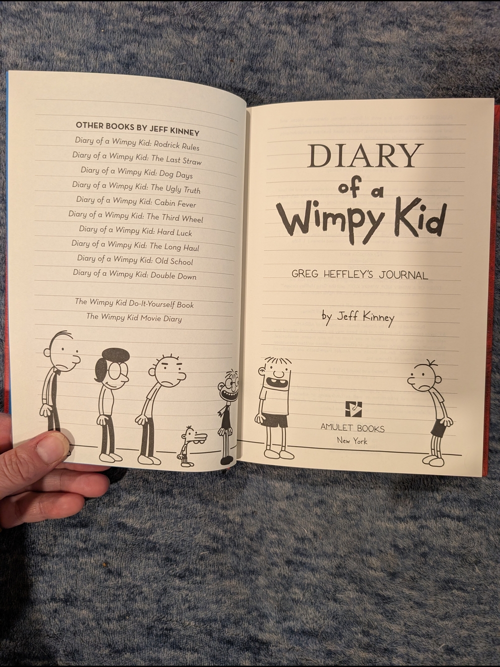 NWOT Diary of a Wimpy Kid by Jeff Kinney - Red Hardcover - Picture 3 of 4